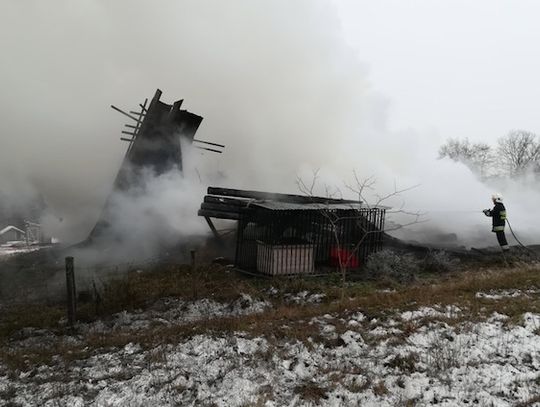 Powiat Kościerski. Pożar w Lubaniu