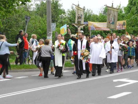 Powitanie pielgrzymów wracających z Wejherowa