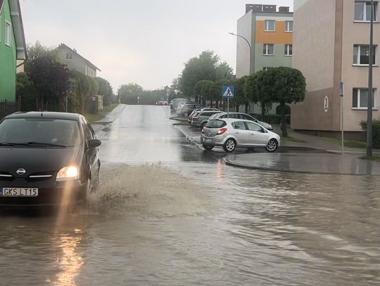Powódź błyskawiczna w Kościerzynie.100 litrów na metr kwadratowy