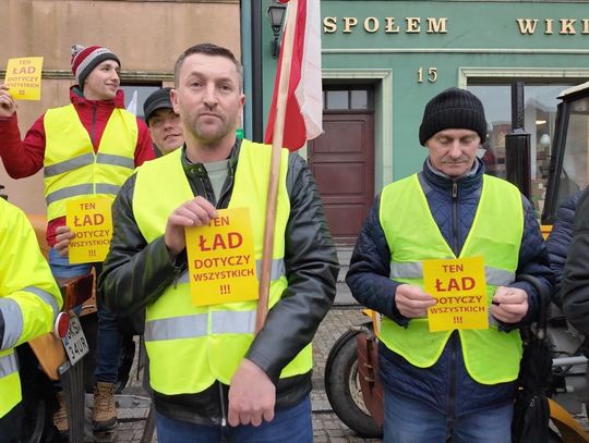 Protest rolników w Kościerzynie-Reportaż