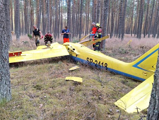 Tragedia w Borsku. Zginął pilot szybowca