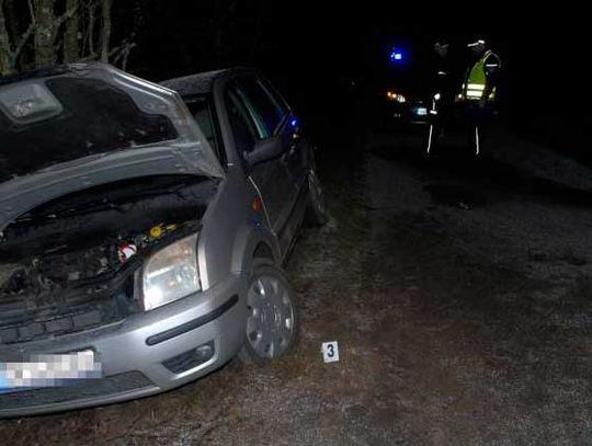 Wypadek na trasie Wdzydze Tucholskie - Borsk. Kolejne auto w rowie