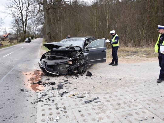 Dwie osoby ranne w zderzeniu trzech samochodów