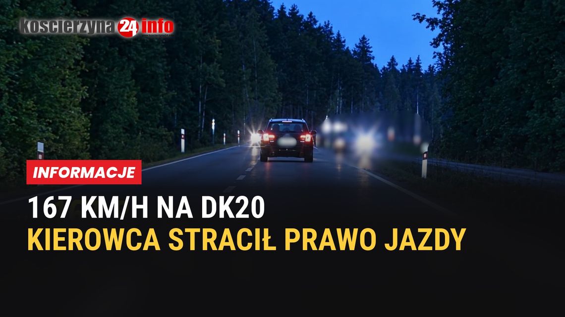 167 km/h na DK20 w rejonie Łubiany. 35-latek w Chevrolecie stracił prawo jazdy 167 km/h na DK20 w rejonie Łubiany. 35-latek w Chevrolecie stracił prawo jazdy