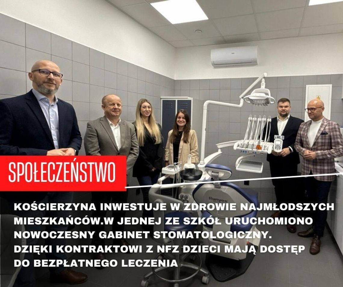 Bezpłatny dentysta w szkole. Kościerzyna stawia na zdrowie dzieci