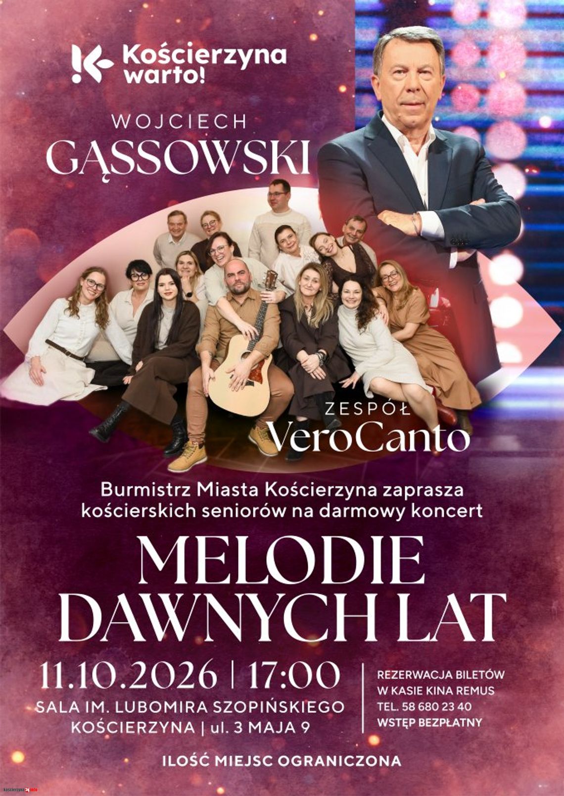 Bezpłatny koncert „Melodie Dawnych Lat” w Kościerzynie. Jak zarezerwować bilet? Bezpłatny koncert „Melodie Dawnych Lat” w Kościerzynie. Jak zarezerwować bilet?