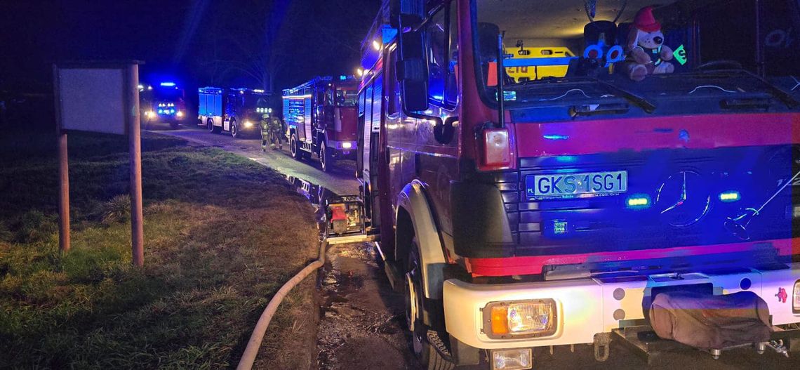 Dramatyczna noc w Przytarni – pożar domu i wielkie straty
