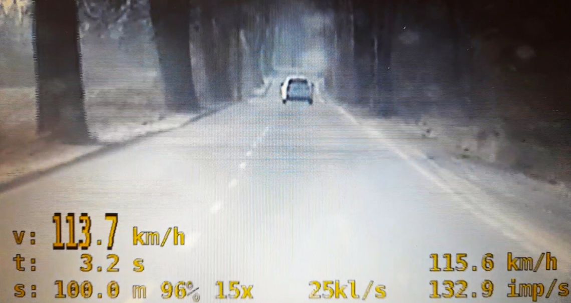 Drogowy rekordzista w Lubieszynie – 113 km/h na 50-tce!