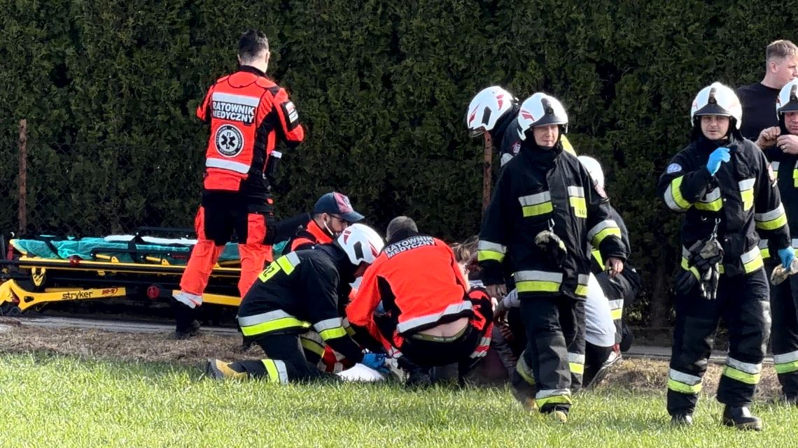 Groźny wypadek na hulajnodze. Śmigłowiec LPR w akcji