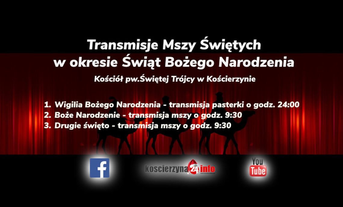 Kiedy będą transmisje mszy ?