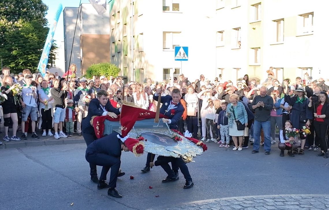 Kościerzyna powitała uczestników 350. Pieszej Pielgrzymki do Wejherowa