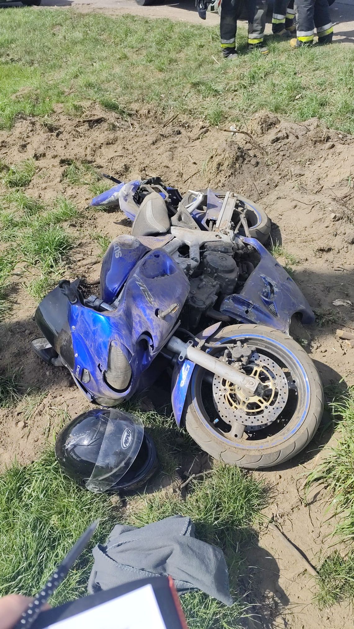 Motocyklista bez uprawnień spowodował wypadek w Małym Klinczu