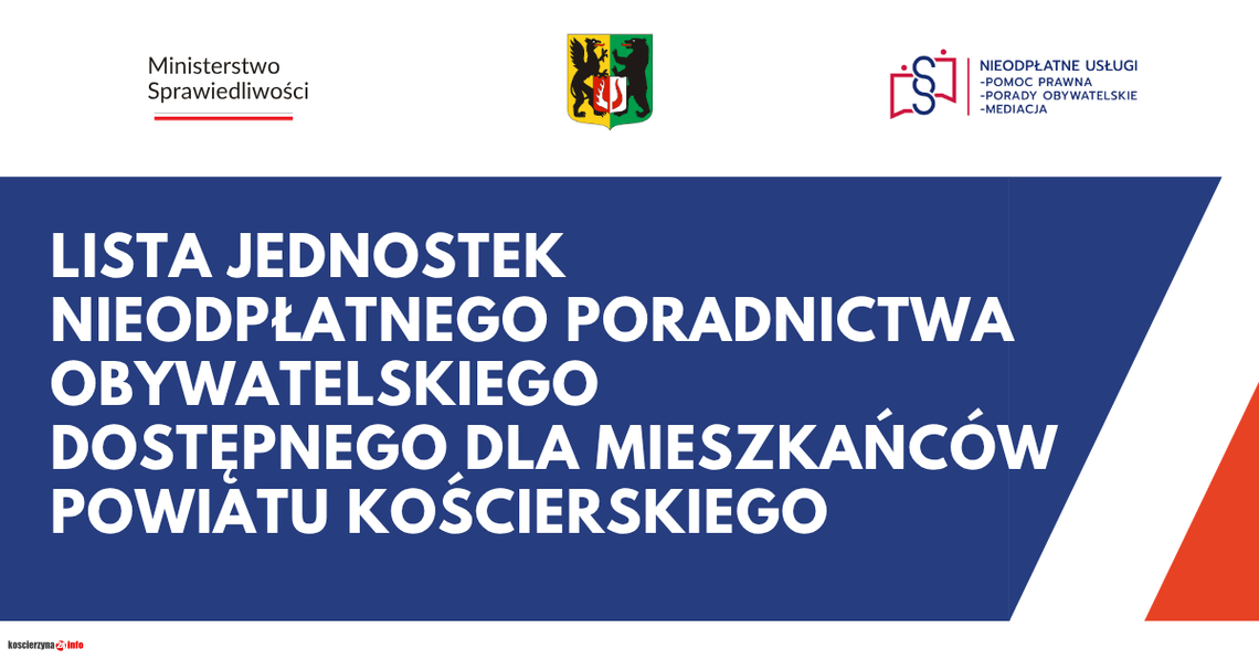 Nieodpłatne poradnictwo dla mieszkańców Powiatu Kościerskiego - sprawdź, gdzie możesz uzyskać pomoc Nieodpłatne poradnictwo dla mieszkańców Powiatu Kościerskiego - sprawdź, gdzie możesz uzyskać pomoc