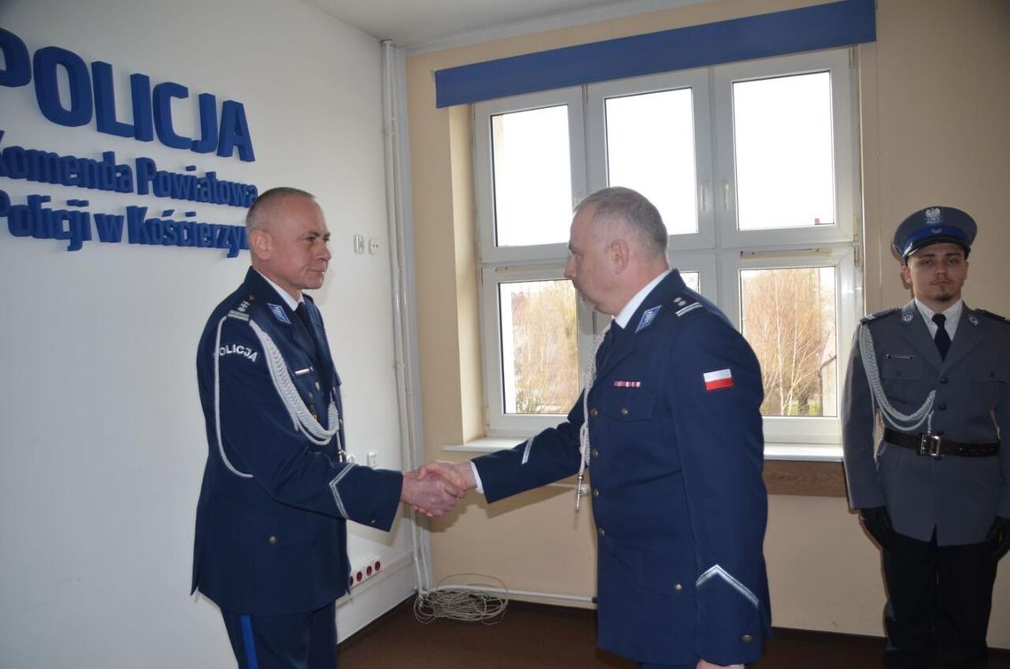Nowy szef kościerskiej policji - doświadczony funkcjonariusz obejmuje komendę