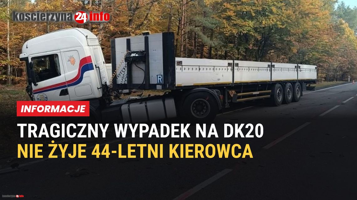Opel uderzył w Forda, ten zderzył się ze Scanią. Na DK20 zginął 44-letni kierowca Opel uderzył w Forda, ten zderzył się ze Scanią. Na DK20 zginął 44-letni kierowca