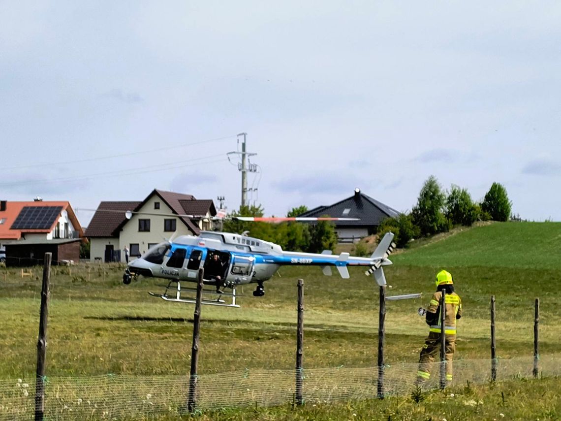 Policyjny helikopter szuka Zdzisława Głowackiego – dramatyczne poszukiwania w Borach Tucholskich