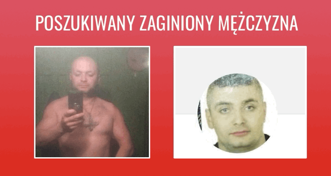 Poszukiwany zaginiony mężczyzna