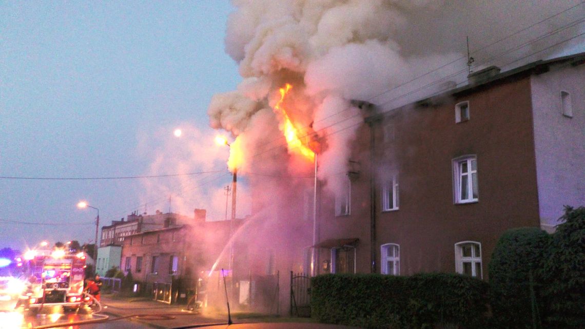 Pożar przy ul. Chojnickiej