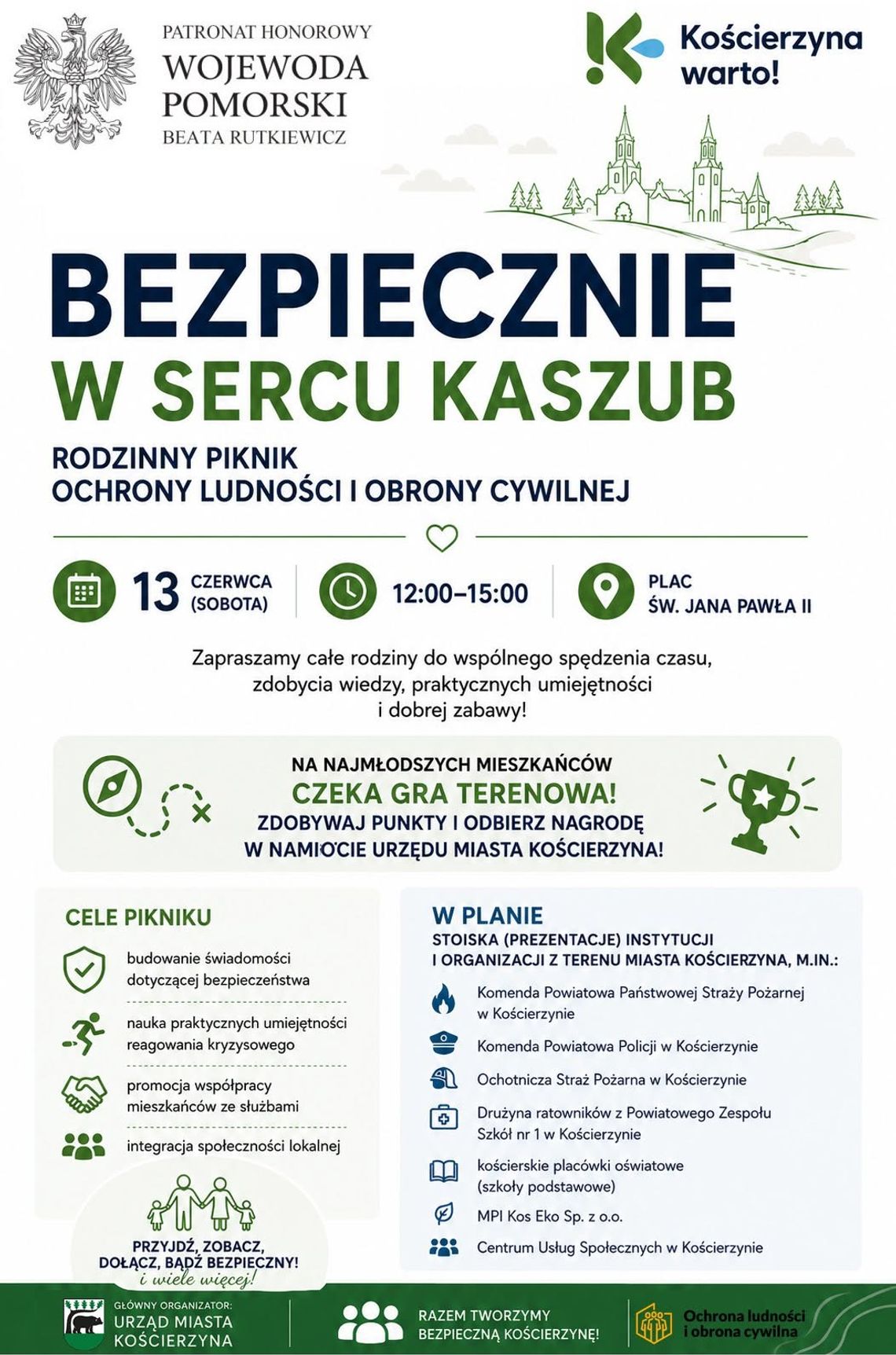 Rodzinny piknik bezpieczeństwa w Kościerzynie Rodzinny piknik bezpieczeństwa w Kościerzynie