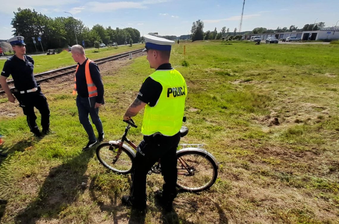 Rowerzysta wjechał pod szynobus w Łubianie – na szczęście obyło się bez ofiar