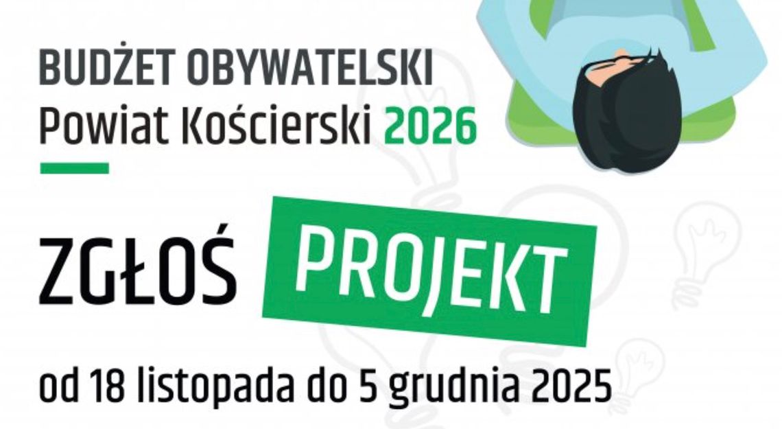 Rusza pierwszy Budżet Obywatelski Powiatu Kościerskiego! Zgłoś swój pomysł