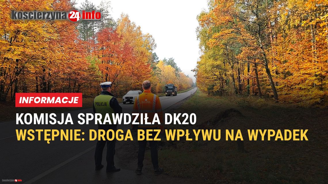Śmiertelny wypadek na DK20. Komisja: stan drogi wstępnie bez wpływu na tragedię