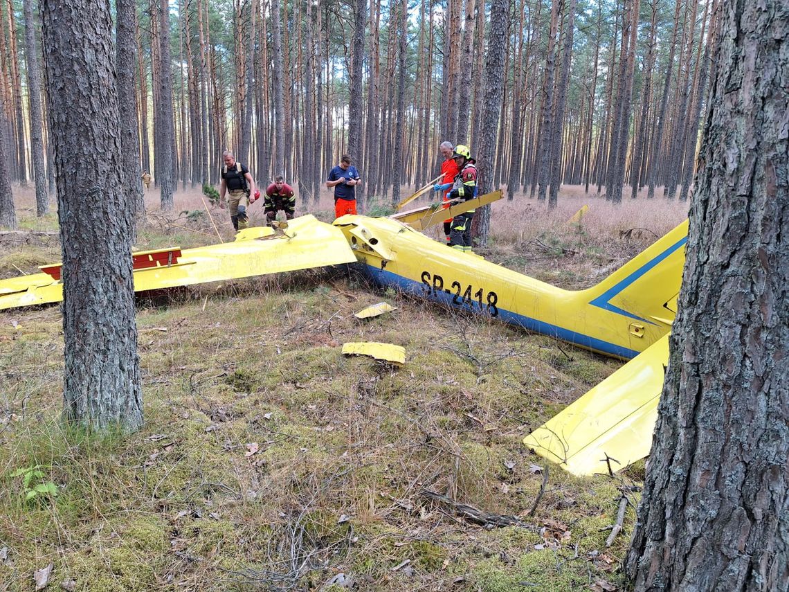 Tragedia w Borsku. Zginął pilot szybowca