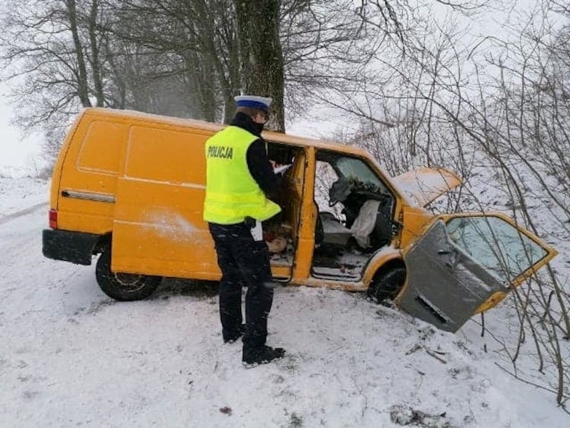 Trzy niebezpieczne wypadki. To efekt czwartkowych opadów śniegu