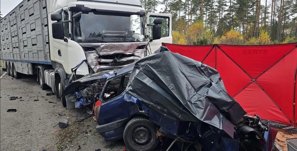 Trzy ofiary śmiertelne w wypadku na DK20 w powiecie kościerskim