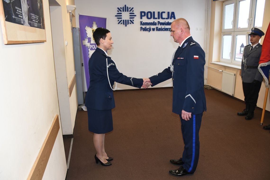 Uroczysta nominacja nowego szefa policji w Kościerzynie Uroczysta nominacja nowego szefa policji w Kościerzynie