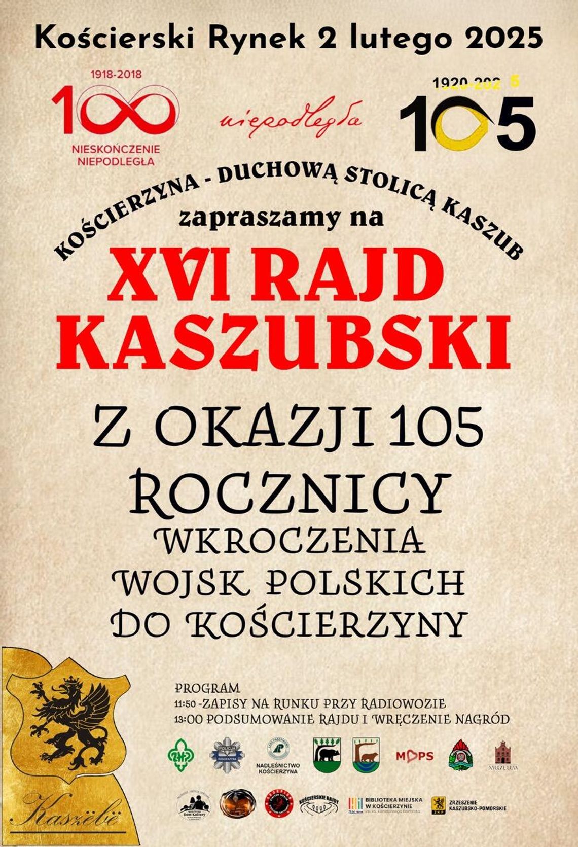 XVI Rajd Kaszubski – rusz tropem historii Kaszub 2 lutego 2025