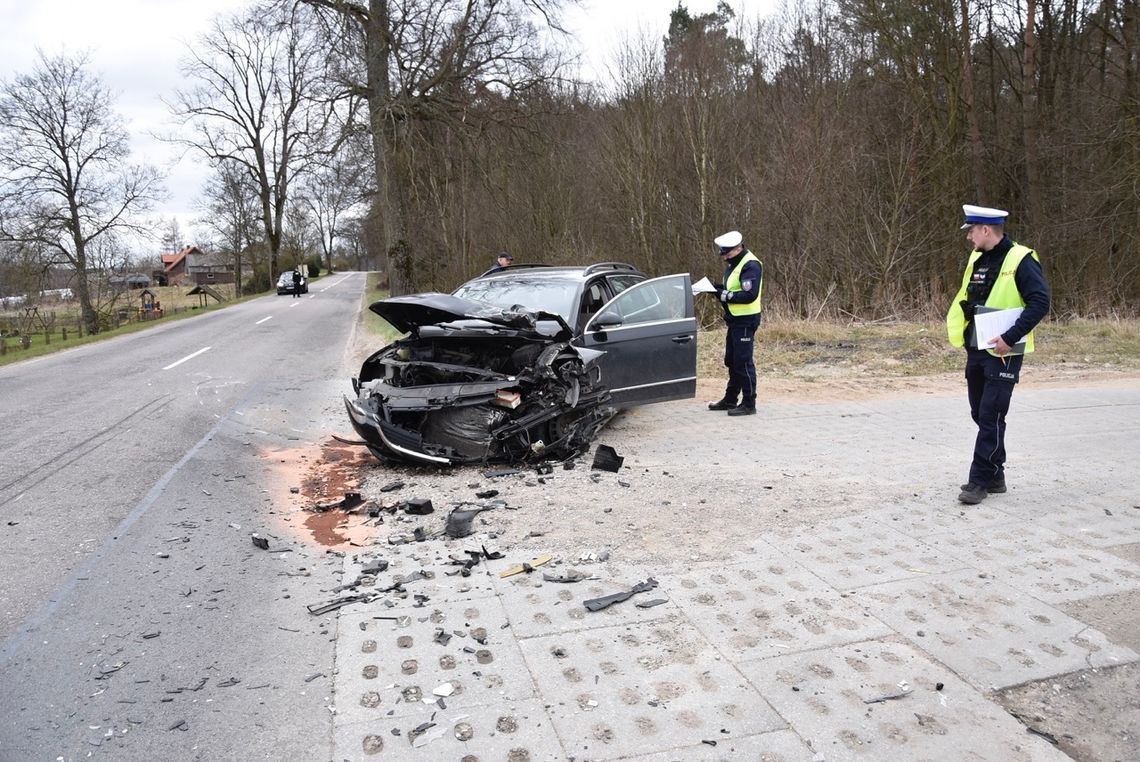 Dwie osoby ranne w zderzeniu trzech samochodów