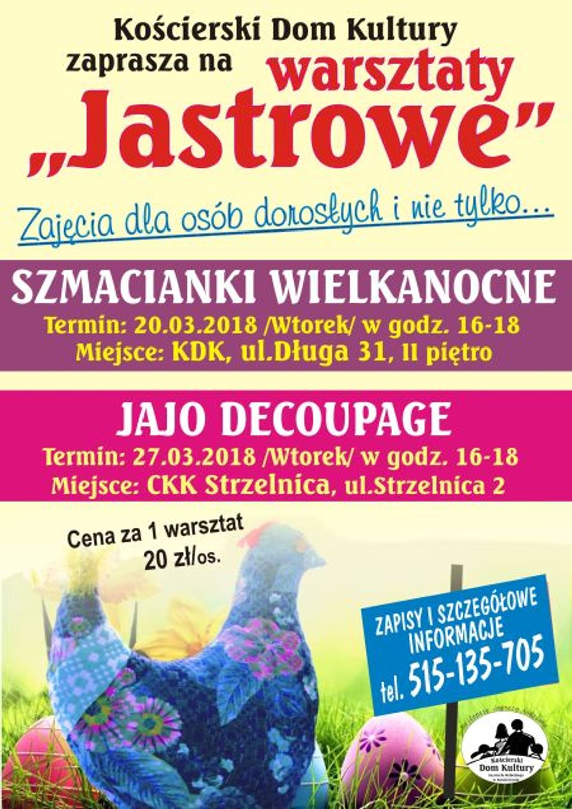 Warsztaty Jastrowe - jajo decoupage